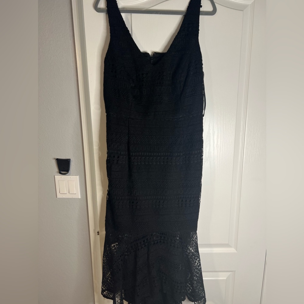 black lace dress